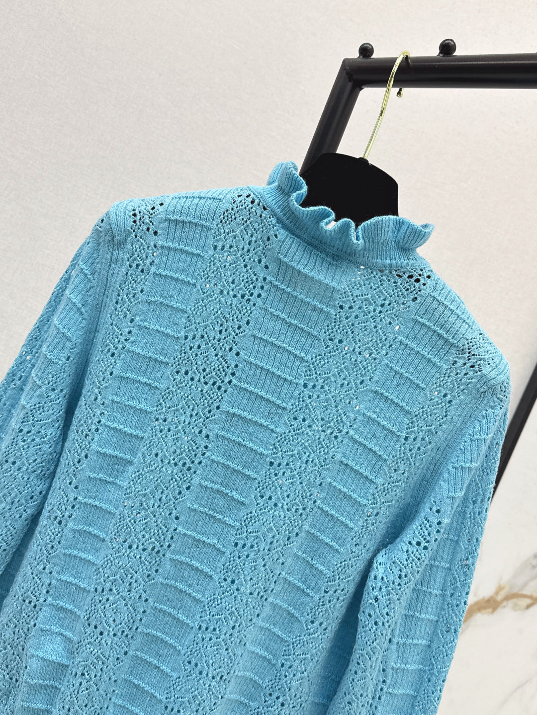 C*nel 25ss hollow macrame cardigan