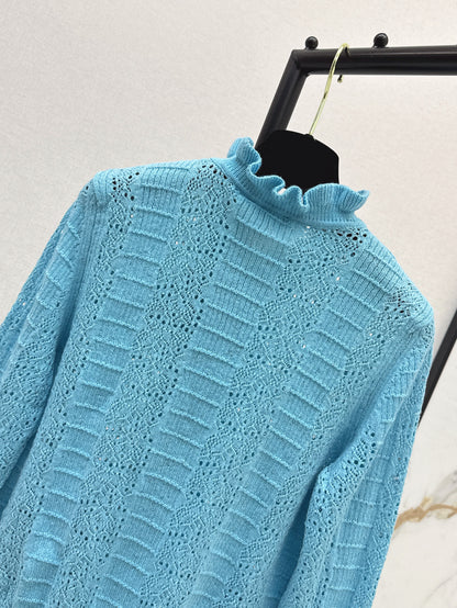 C*nel 25ss hollow macrame cardigan