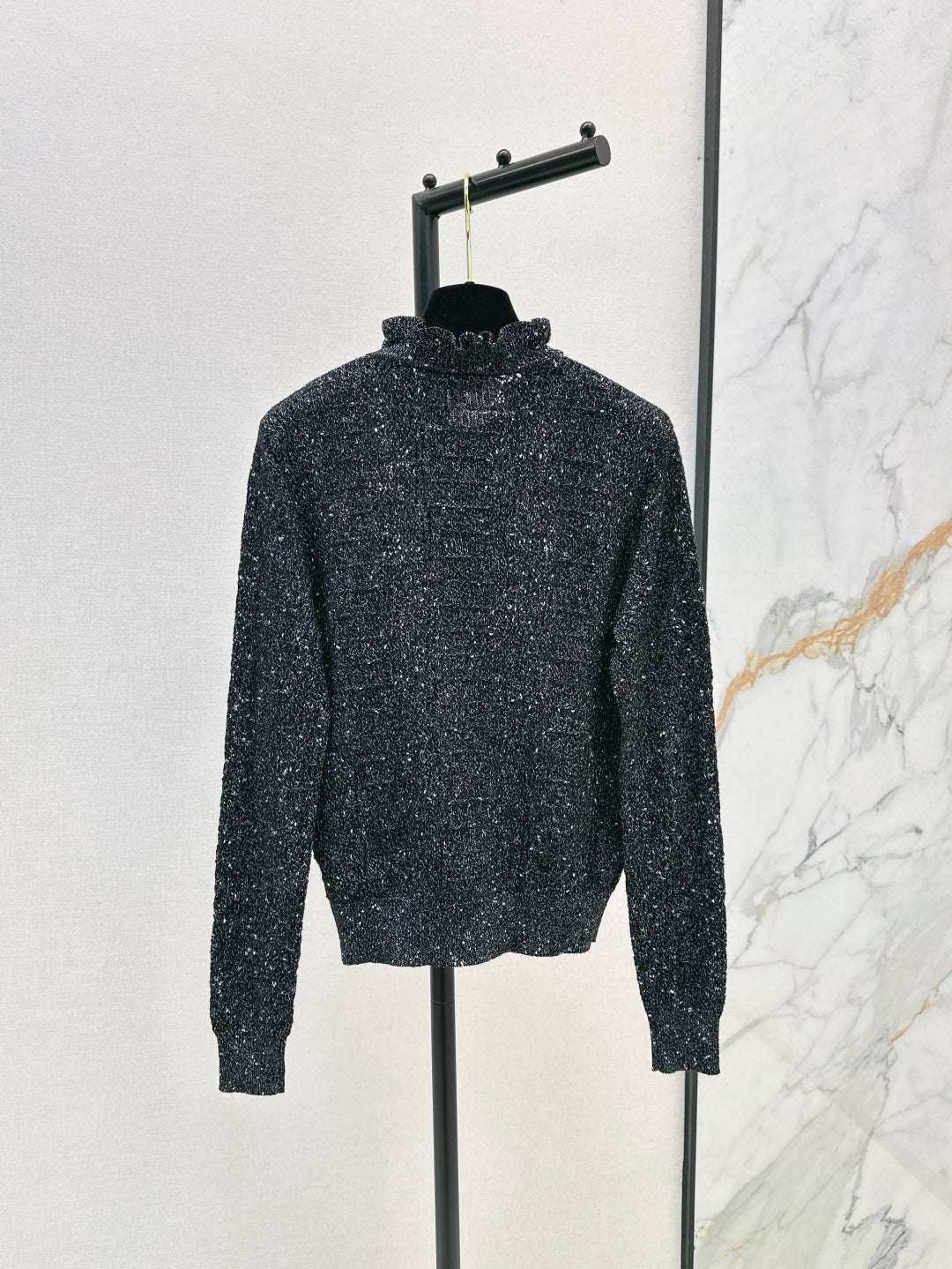 C*nel 25ss hollow macrame cardigan