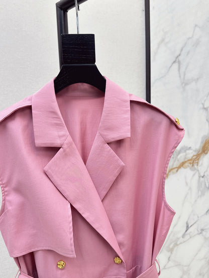 MaxM* 25ss sleeveless trench coat dress