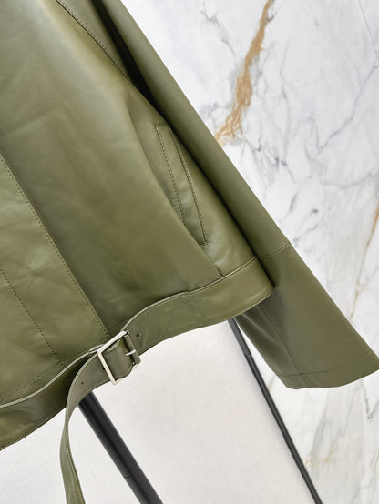 Loe* 25ss high collar trench in nappa lambskin