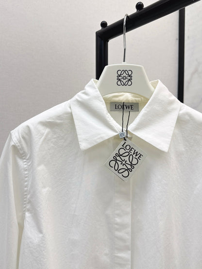 Loe* 25ss cotton ballon shirt and wrap skirt set