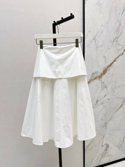 Loe* 25ss cotton ballon shirt and wrap skirt set