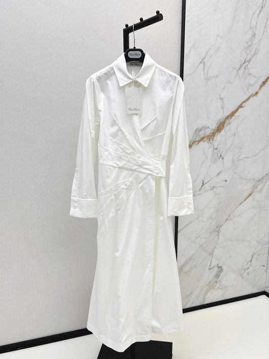 MaxM* 25ss long wrinkles shirtdress