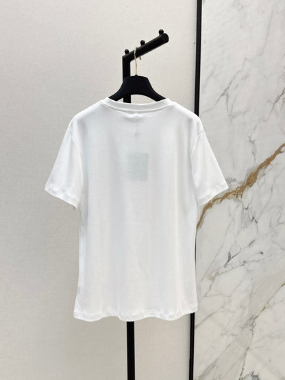 Loui* 25ss cursive signature cotton t-shirt