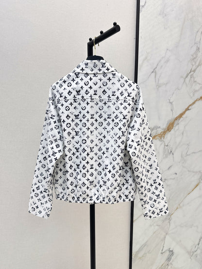 Loui* 25ss monogram zip-up jacket