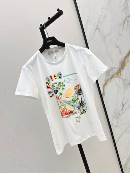 D*r 24ss print souvenir t-shirt