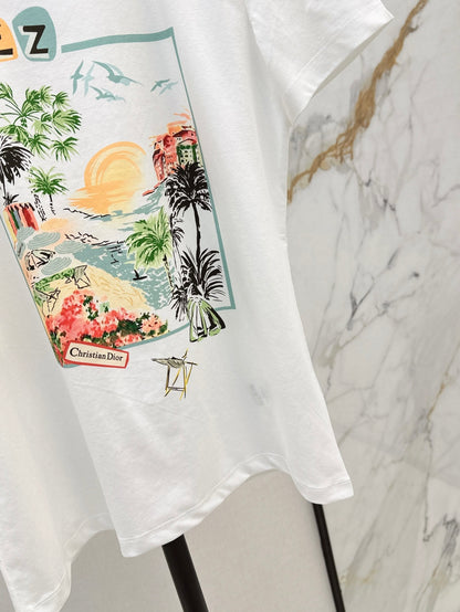 D*r 24ss print souvenir t-shirt