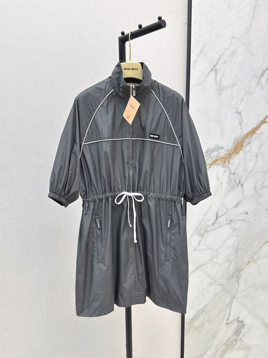 M*u 25ss tech silk mini-dress