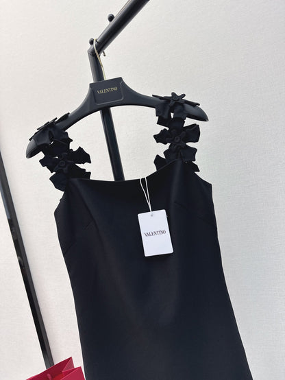 Valen* 25ss 3D flower slip short dress