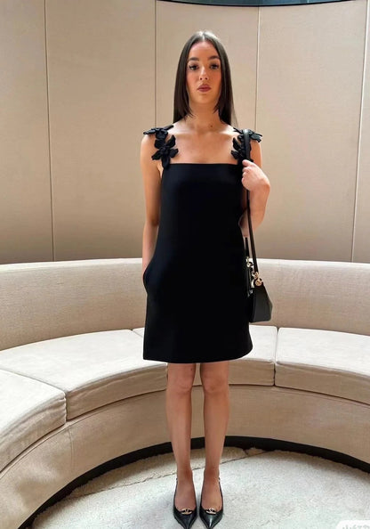 Valen* 25ss 3D flower slip short dress