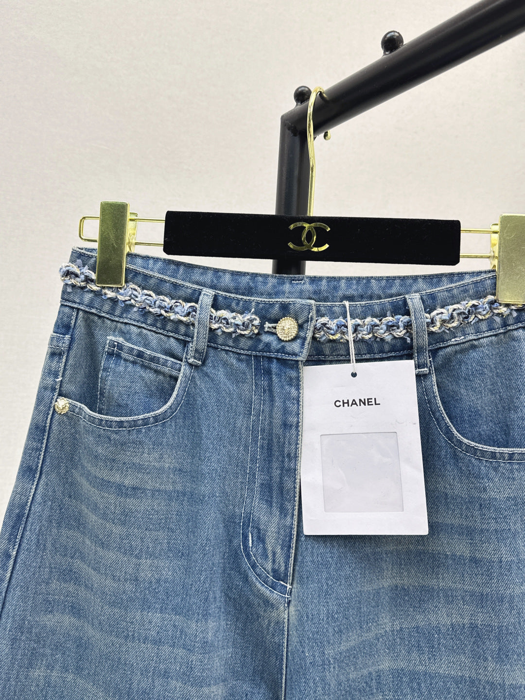 C*nel 25ss braided waistline jeans