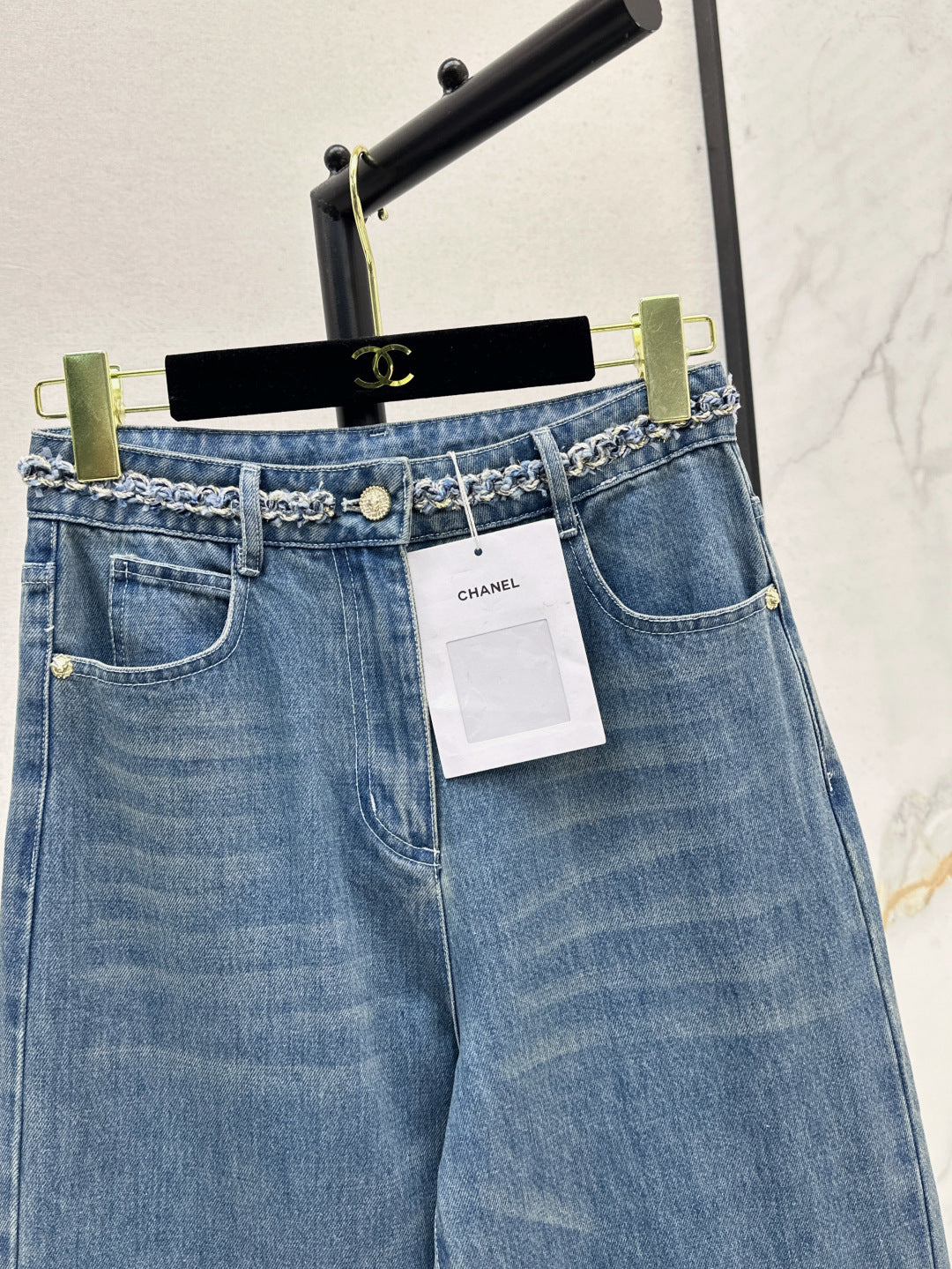 C*nel 25ss braided waistline jeans