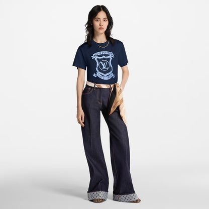 Loui* 25ss crest print t-shirt