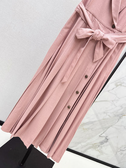 Lor*P 25ss belt sleeveless dress