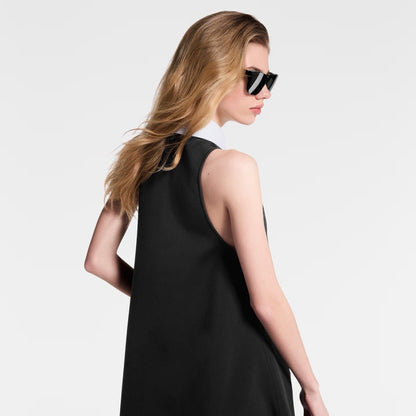 Loui* 25ss technical gabardine polo dress