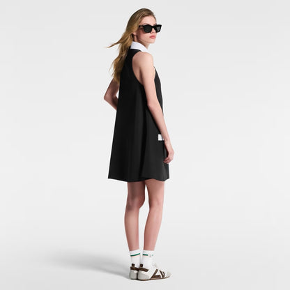 Loui* 25ss technical gabardine polo dress
